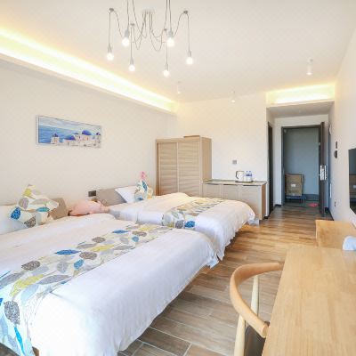 后排侧面海景双床房（有阳台）