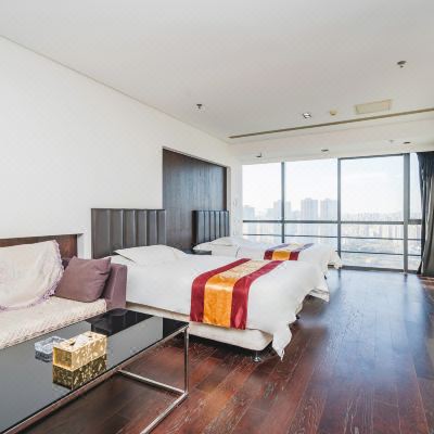 温馨市景双床房