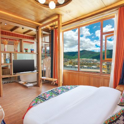 沉醉忘忧观景圆床房（供氧）