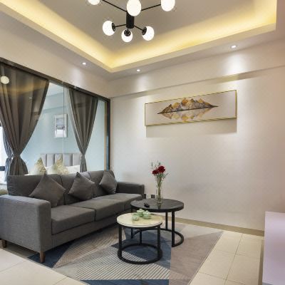 豪华家庭双卧套房（微波炉+冰箱+洗衣机）