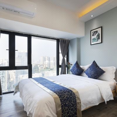 豪华双卧套房（开放式厨房+洗衣机+冰箱）