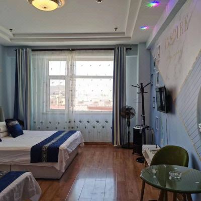 北欧ins海蓝风·家庭房