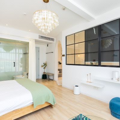 木木里-叶青淡雅套间双床房