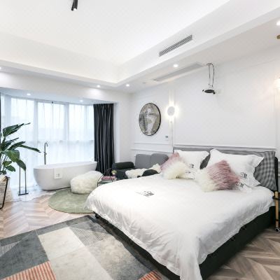 丽芸-梦芸浴缸投影景观大床房