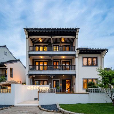 篁外七房独栋别墅+团建轰趴户外投影