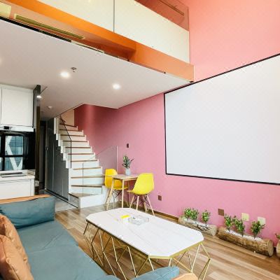 山茶-loft投影大床房(冰箱+洗衣机)