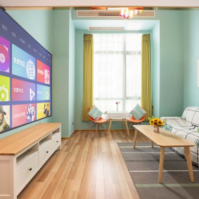 春暮-loft投影家庭套房(冰箱+洗衣机)