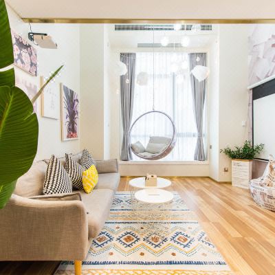 秋分-loft网红泡泡椅投影房（冰箱+洗衣机）