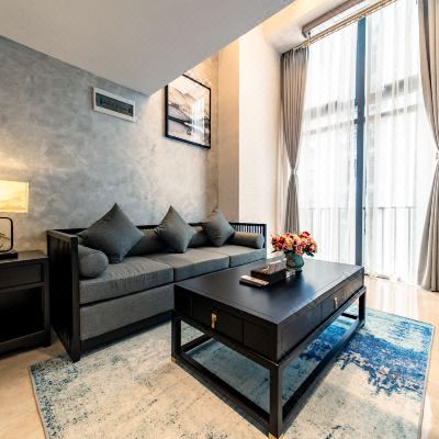 新中式Loft雅致大床房（大冰箱＋烘干洗衣机）