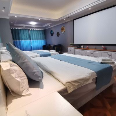 极米投影双床房