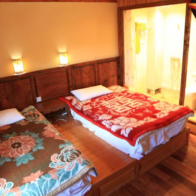 舒适院景双床房