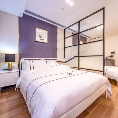 高空夜景双床房（洗烘一体机+冰箱）