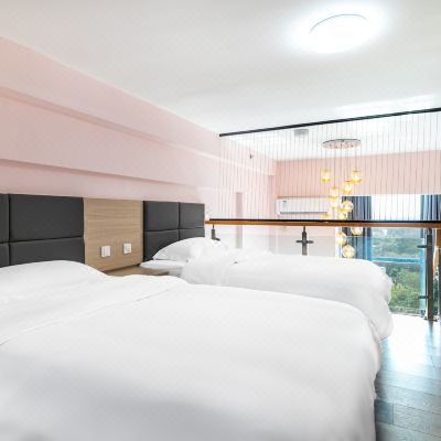 意悦复式双床房（冰箱+洗衣机+阳台）