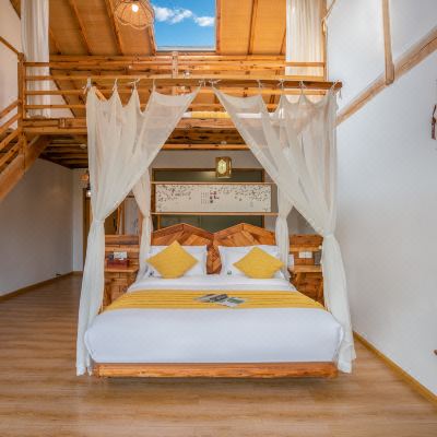 望山复式星空观景双床房