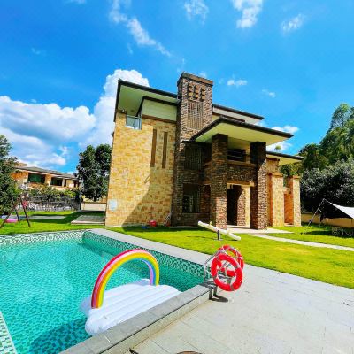 中式风·超大花园泳池4房别墅