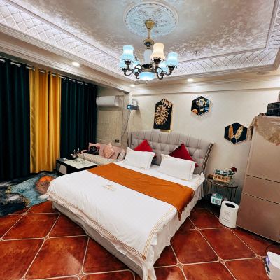 皇家贵式英伦风影院套房