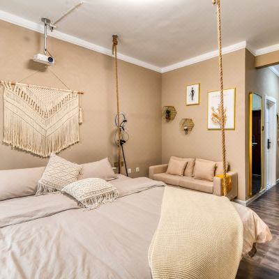 波西米亚吊床投影大床房