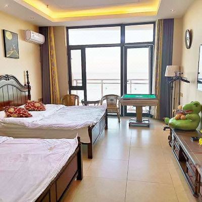 豪华双大床房-电动麻将机