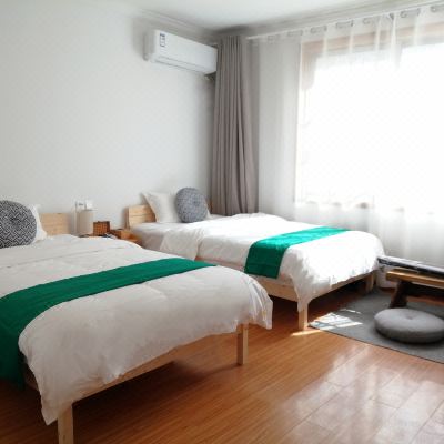 远山日暮双床房