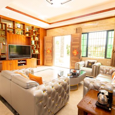 聚乐●溪景7房别墅+碳烧烤+井水清凉大泳池+温泉泡池+欢畅KTV