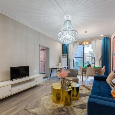 梦幻香奈儿两室一厅套房-INS东湖园景