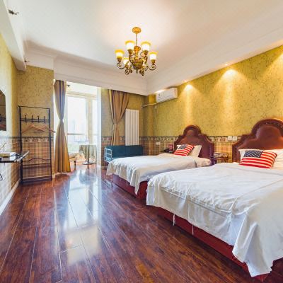 美国观景双床房