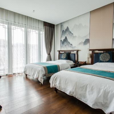 潮式精致阳台双床房