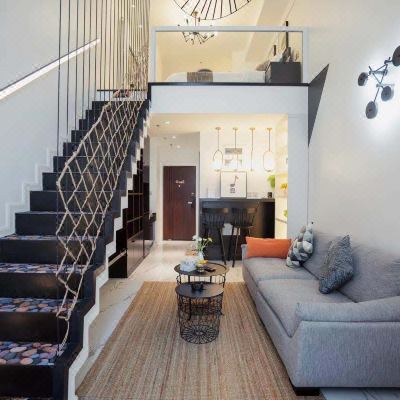 泊墨之境LOFT黑色绅士双床房