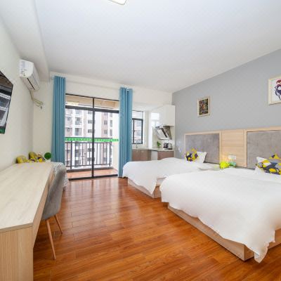 轻奢舒适双床房（阳台+洗衣机）