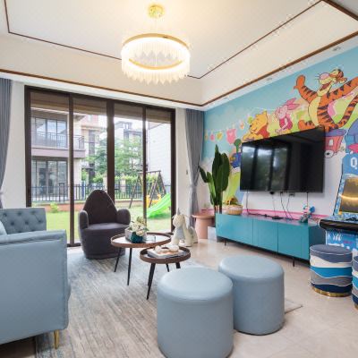 奇幻乐园·3房5床花园别墅（KTV·街机·麻将·电烧烤·户外儿童设施）