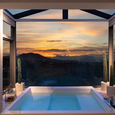 觅云·无敌观景超级星空温泉泡池奢华大床房