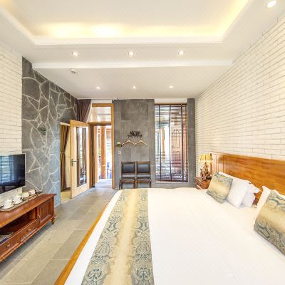 云逸-山景+院景私人茶室大床房