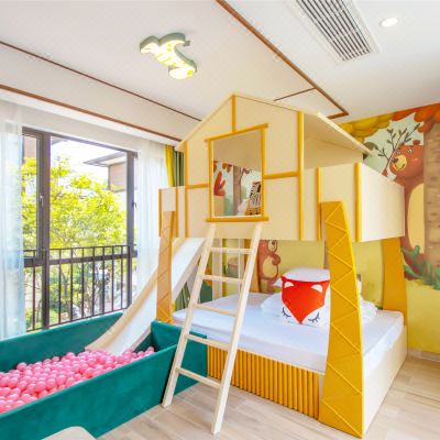 亲子滑梯床 | 3房6床KTV泡池别墅(有波波池)