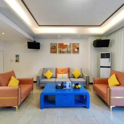 轻奢橙美·4房7床花园别墅（KTV+碳烤炉+麻将+厨房）