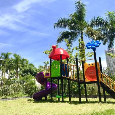 亲子泡池滑梯4房7床KTV花园烧烤别墅