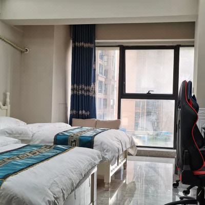 豪华电竞双床房[RTX3070显卡32寸2k144hz显示器]