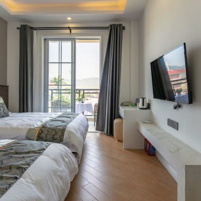 河景阳台双床房