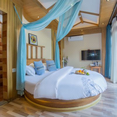 水车·浪漫花溪圆床房