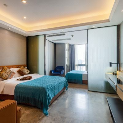 豪华城景双床房