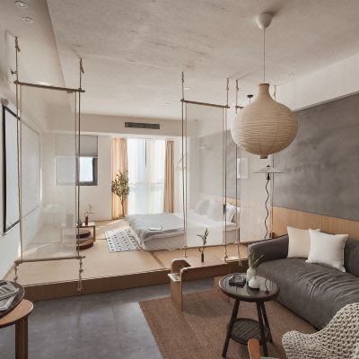 禅静日式风影院大床房