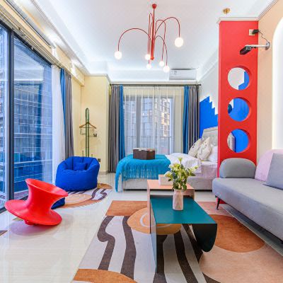 晴栀景观投影大床房