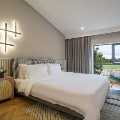 草坪景观大床房