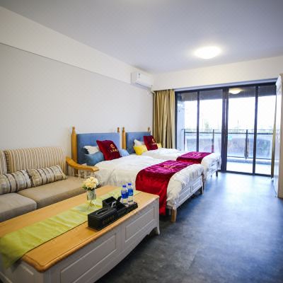 栖迟山水.庭院园景双床房