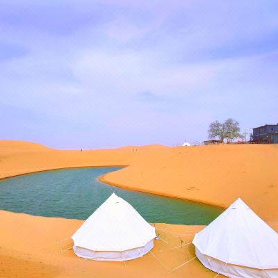 湖畔星空 | 摩洛哥双人帐篷（公共卫浴）（帐篷通电）