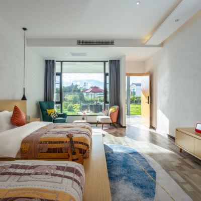 五谷·院景双床房