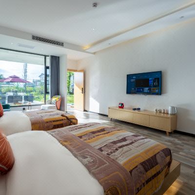 六顺·院景双床房