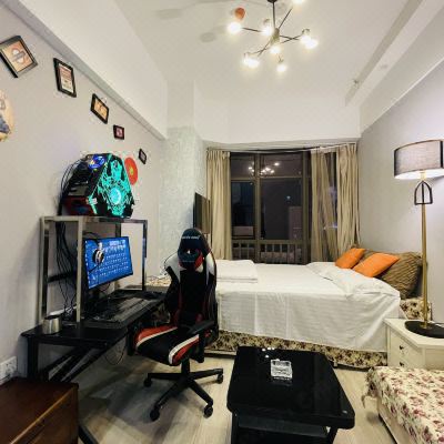 尊享电竞单人房[3060Ti+5600XCPU+32寸2K144hz显示器]（空调+冰箱+洗衣机）