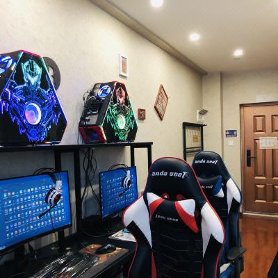 激情电竞双人房[3060Ti+5600XCPU+32寸2K144hz显示器]（空调）