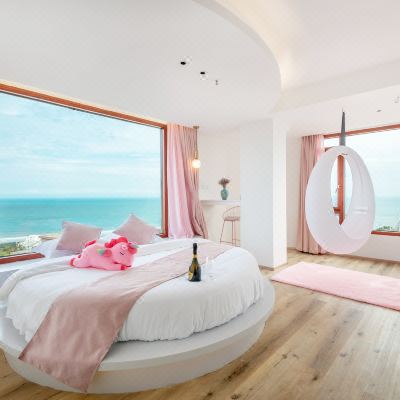 豪华海景圆床房