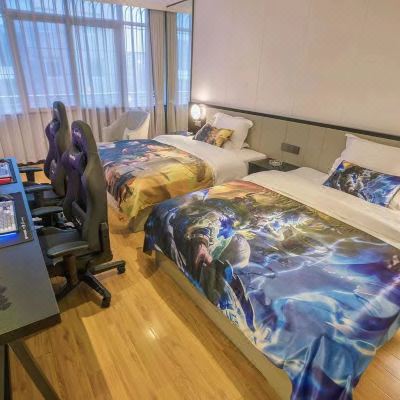 商务电脑标间（酒店提供自助洗衣机+微波炉+电冰箱+电动马桶）